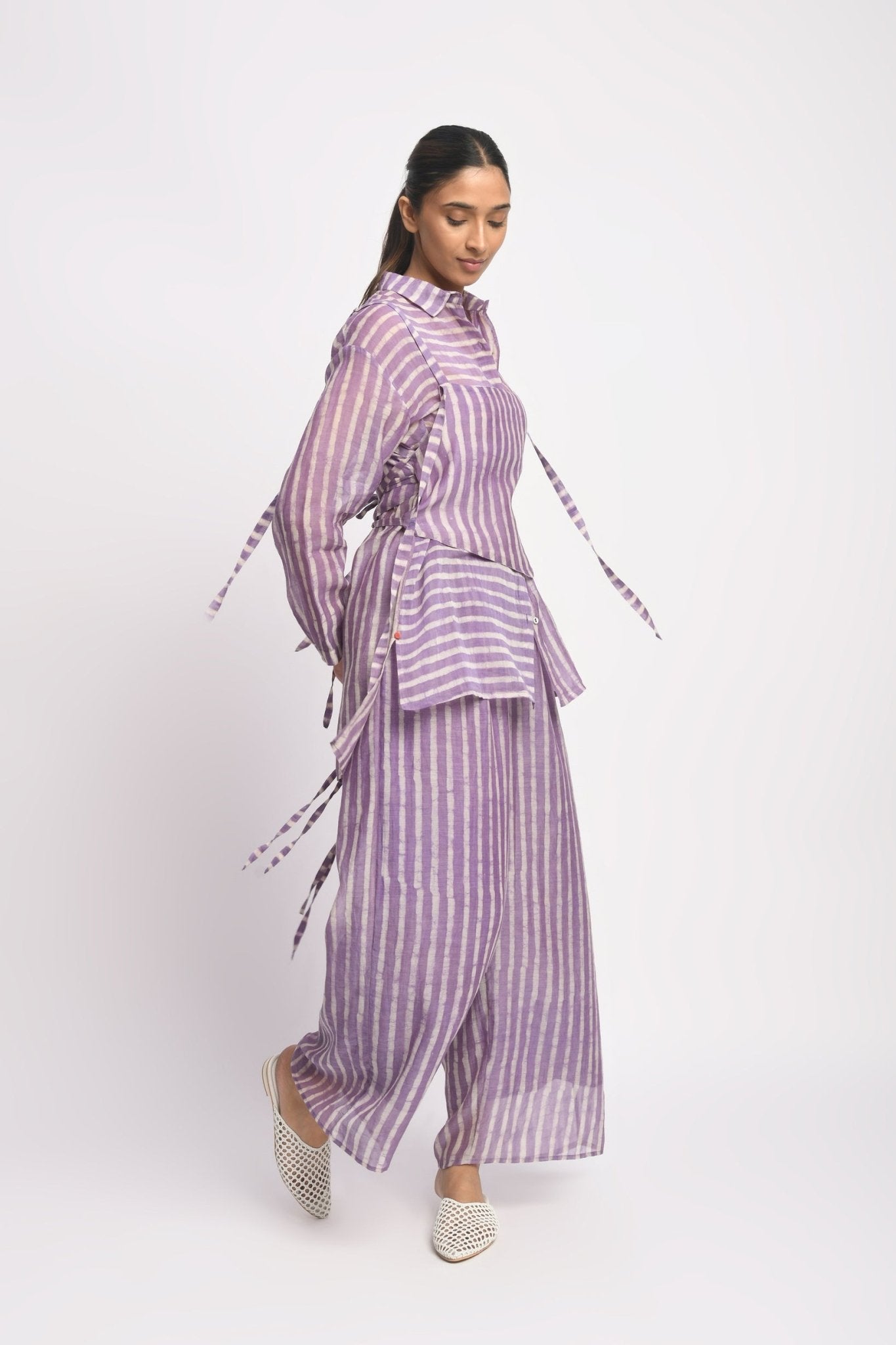 Lilac Stripe Co - ord Set - CiceroniCo - ord SetJayati Goenka