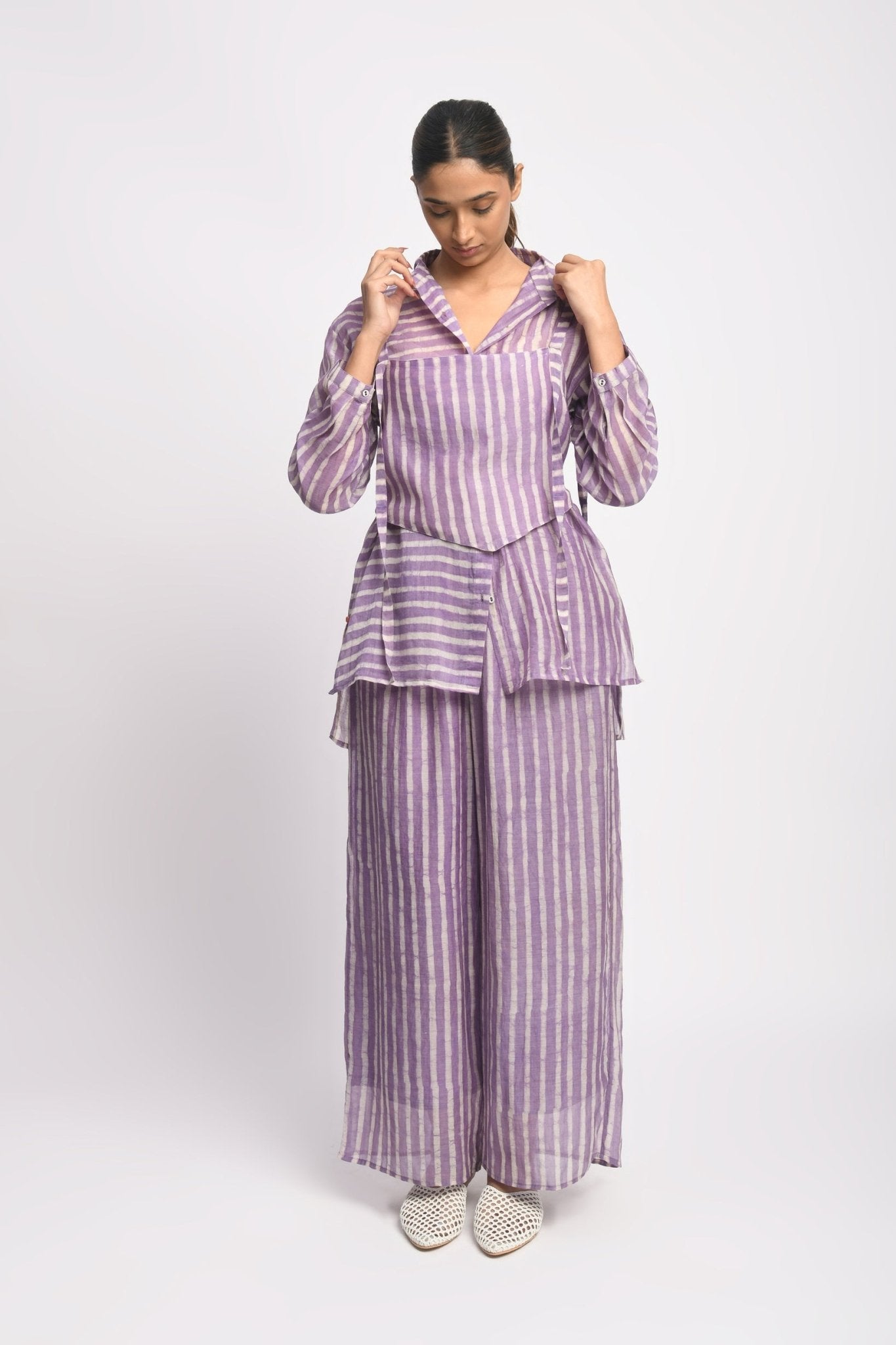 Lilac Stripe Co - ord Set - CiceroniCo - ord SetJayati Goenka
