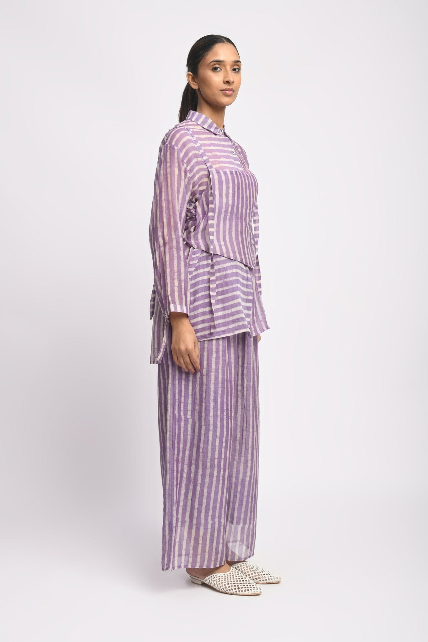 Lilac Stripe Co - ord Set - CiceroniCo - ord SetJayati Goenka