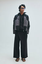 Linen Kantha Men’s Applique Panelled Jacket - CiceroniJacketSaphed