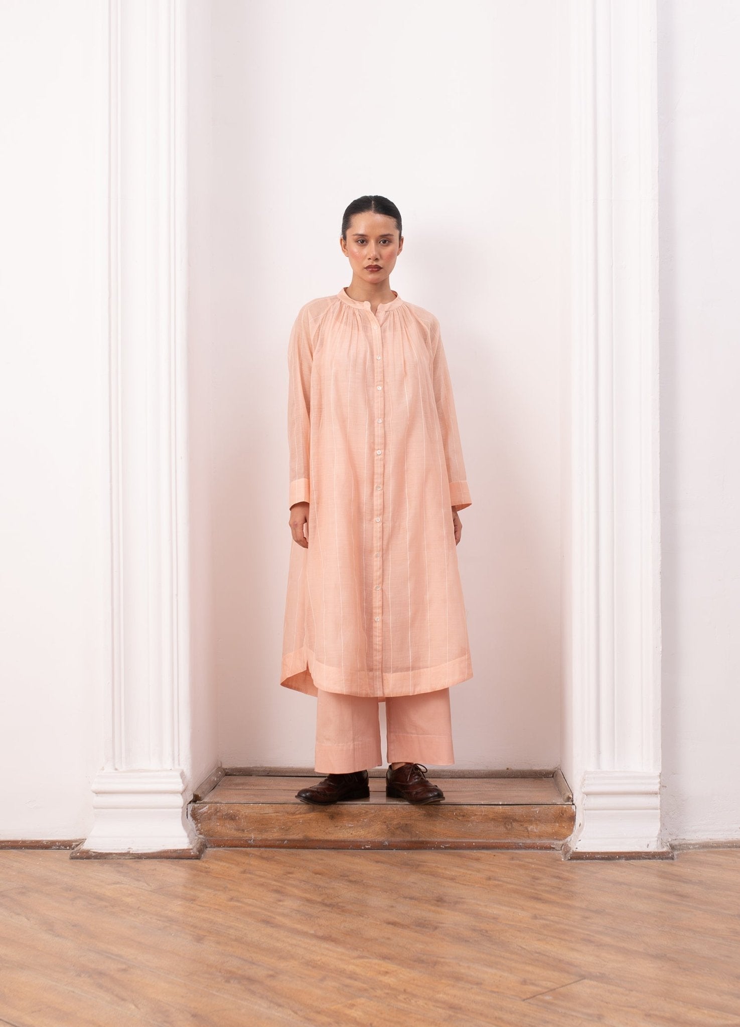 Lissome Set - Peach - CiceroniKurta Set, Everyday WearHiranya