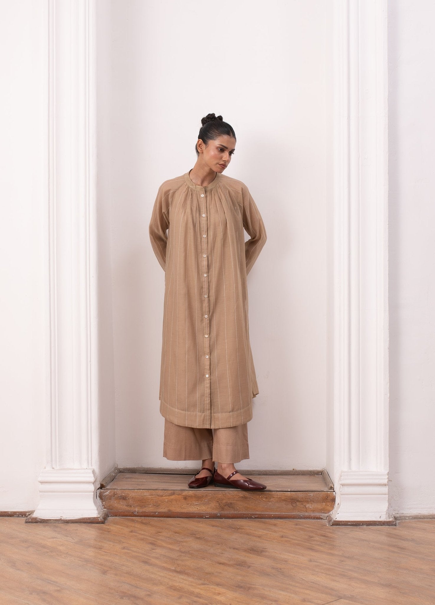Lissome Set - Warm Beige - CiceroniKurta Set, Everyday WearHiranya