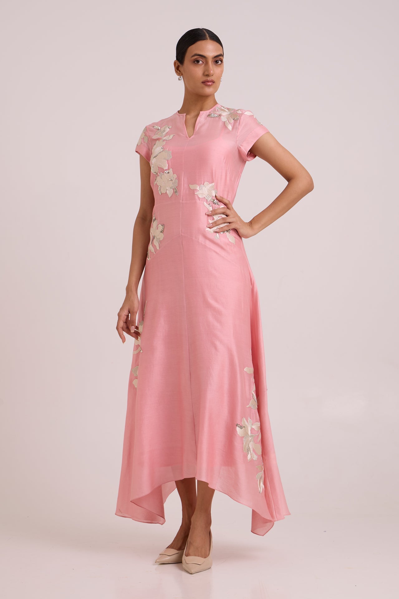 Lizzy - Blush Pink Prism Long Dress - CiceroniDressesMadder Much