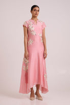 Lizzy - Blush Pink Prism Long Dress - CiceroniDressesMadder Much