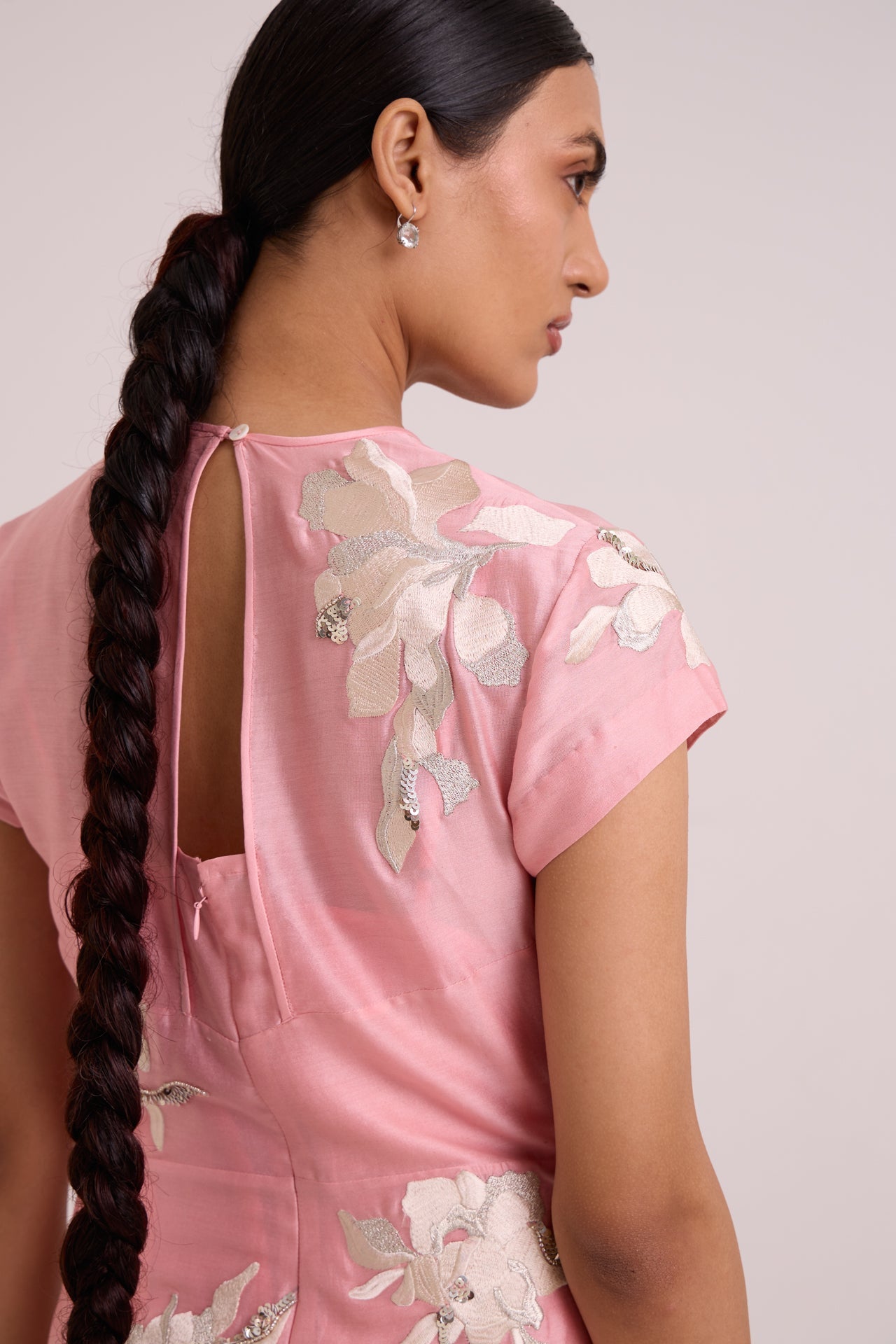 Lizzy - Blush Pink Prism Long Dress - CiceroniDressesMadder Much