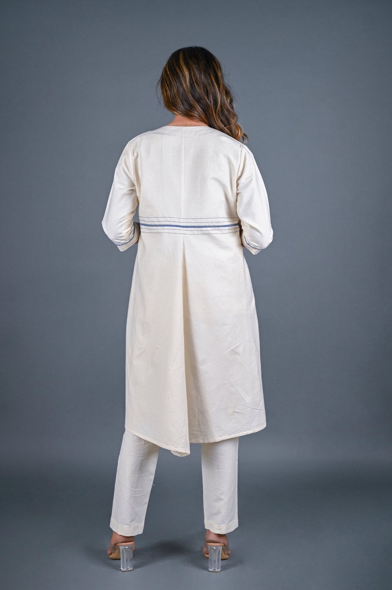 Long One Button Jacket - CiceroniJacketsRang by Rajvi