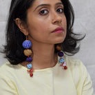 Long Tia Earrings - Blue - CiceroniEarringPaulami