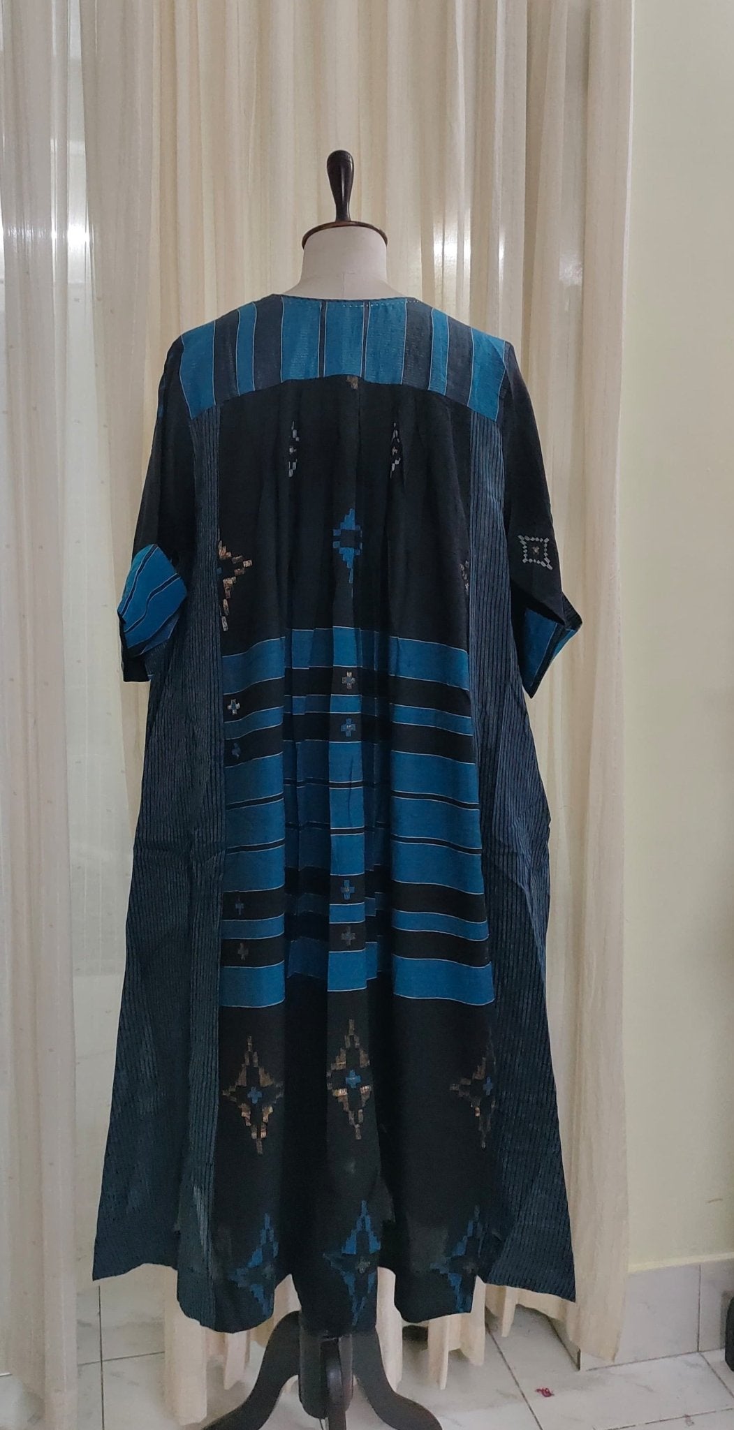 Loose Dress - Black Geometric - RTS - CiceroniDressesBhomra