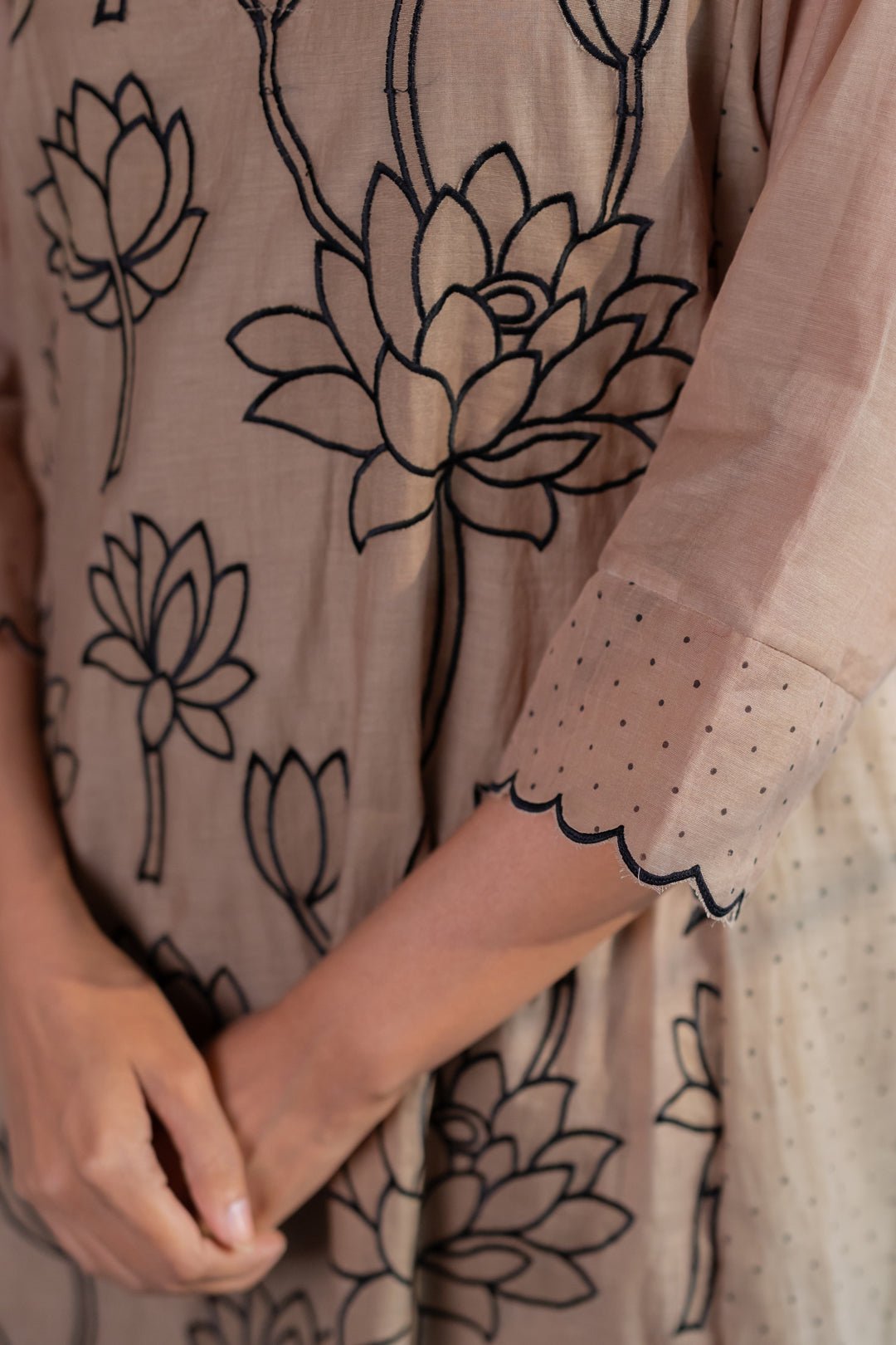 Lotus Bay Applique Kurta Set - CiceroniKurta Set, Everyday WearSilai Studio