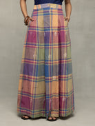 Lotus Meadow Checkered Jamdani Skord - CiceroniSkirt SetSutra Art of Clothing