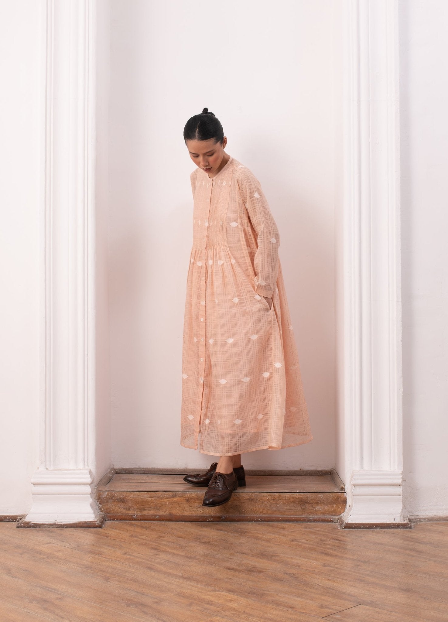Lucie Rie Dress - Peach - CiceroniSkirt SetHiranya
