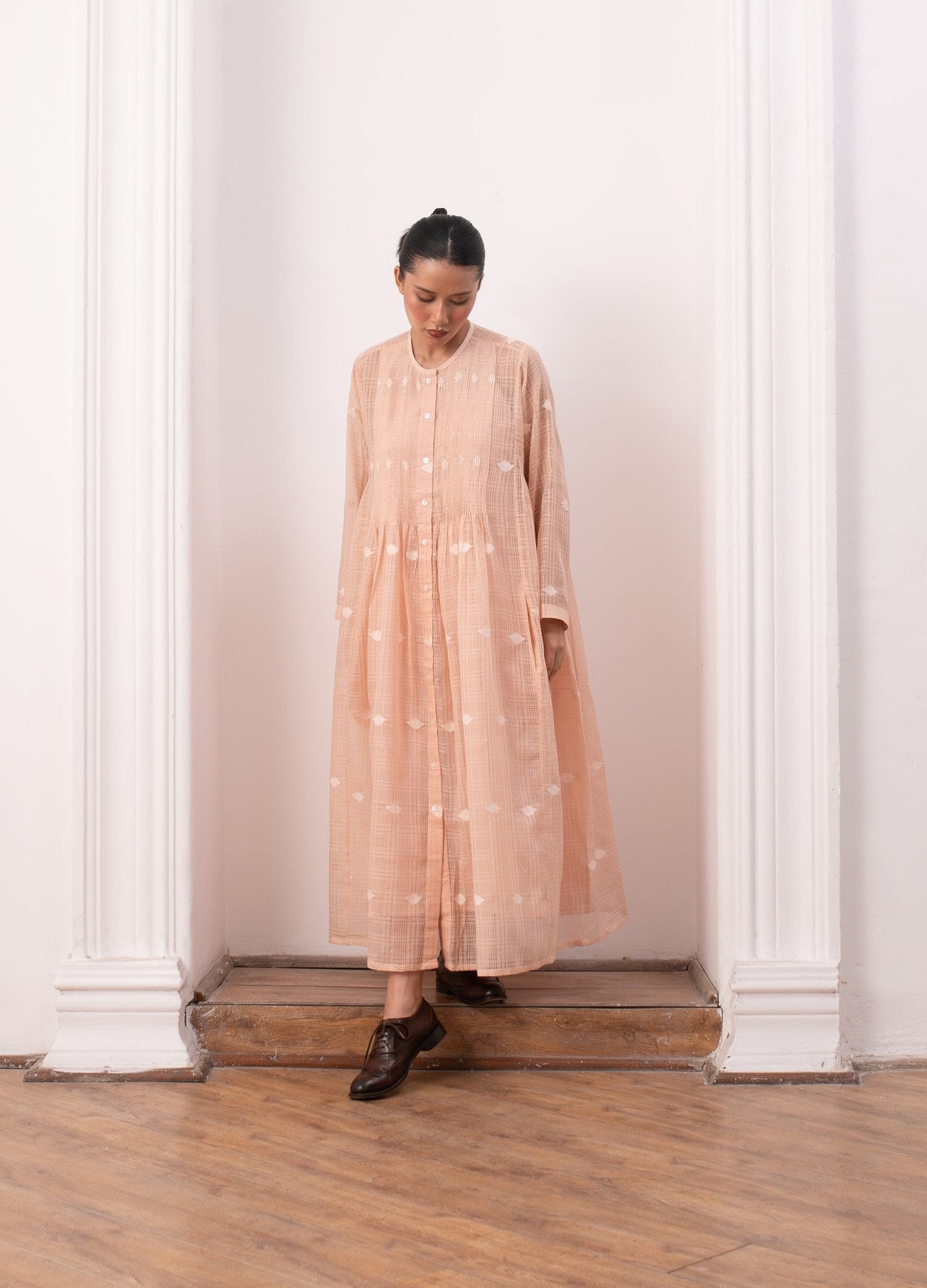 Lucie Rie Dress - Peach - CiceroniSkirt SetHiranya