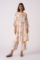 Luma Co-ord - Peach - CiceroniKurta Set, Everyday WearThe Kaatn Trail