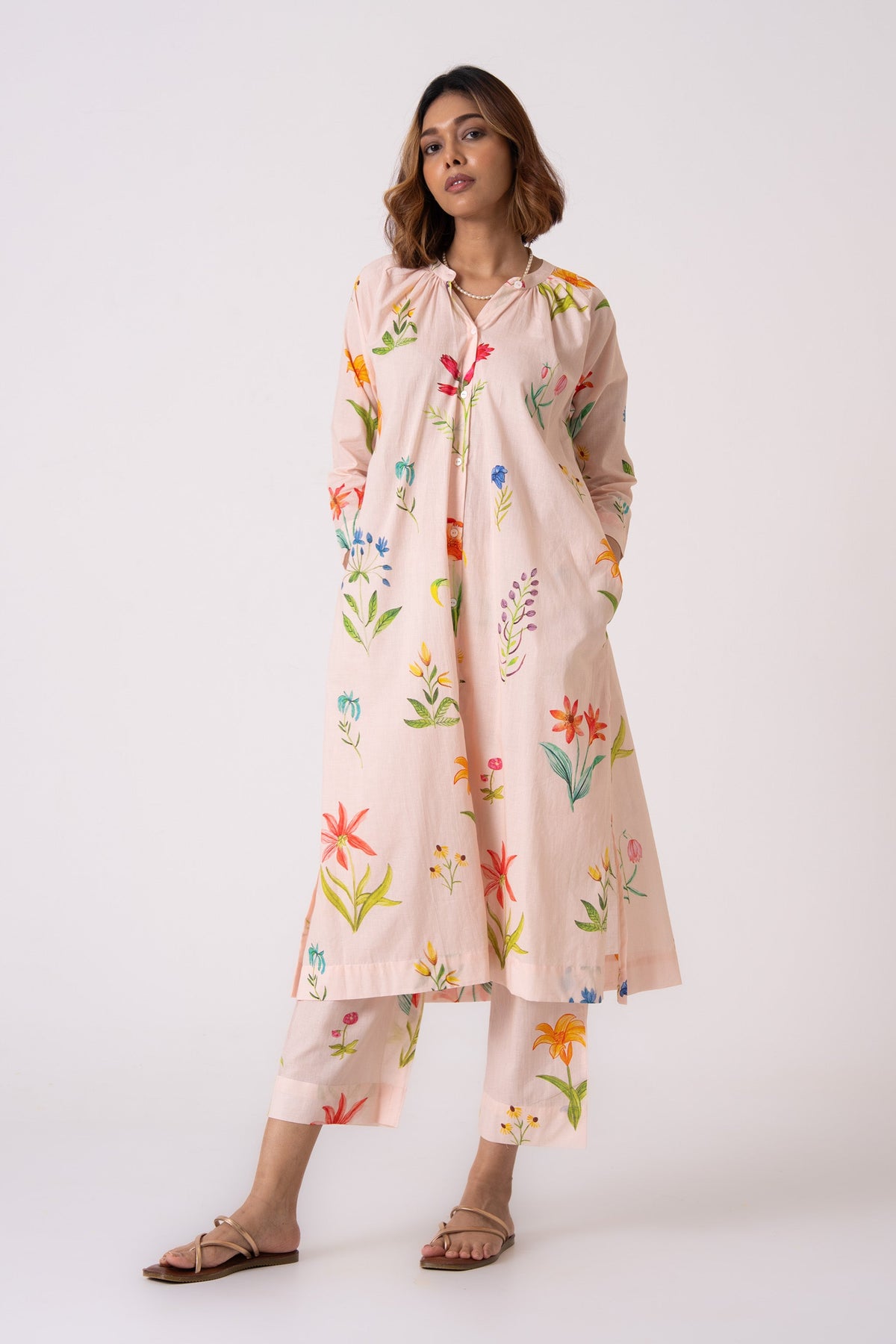 Lumi Co-ord - Peach - CiceroniKurta Set, Everyday WearThe Kaatn Trail