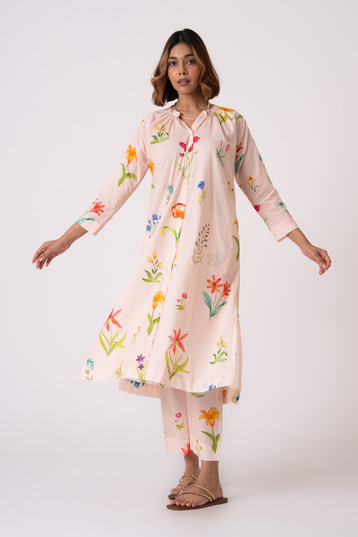 Lumi Co-ord - Peach - CiceroniKurta Set, Everyday WearThe Kaatn Trail