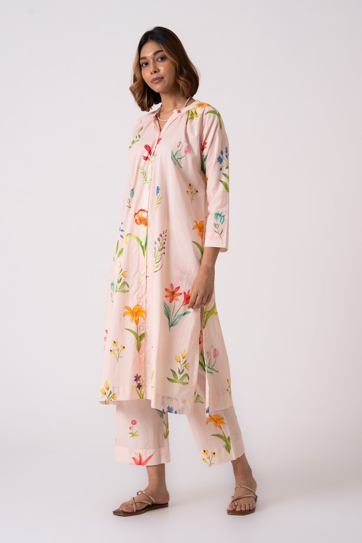 Lumi Co-ord - Peach - CiceroniKurta Set, Everyday WearThe Kaatn Trail