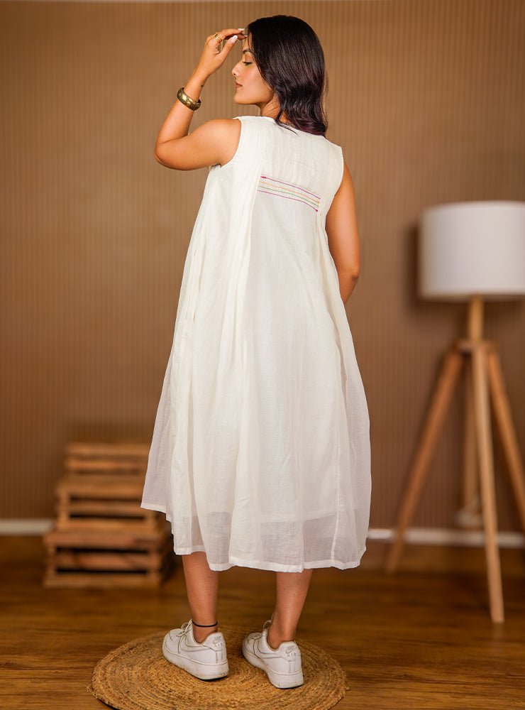 Luna Dress - White - CiceroniDressesPrathaa