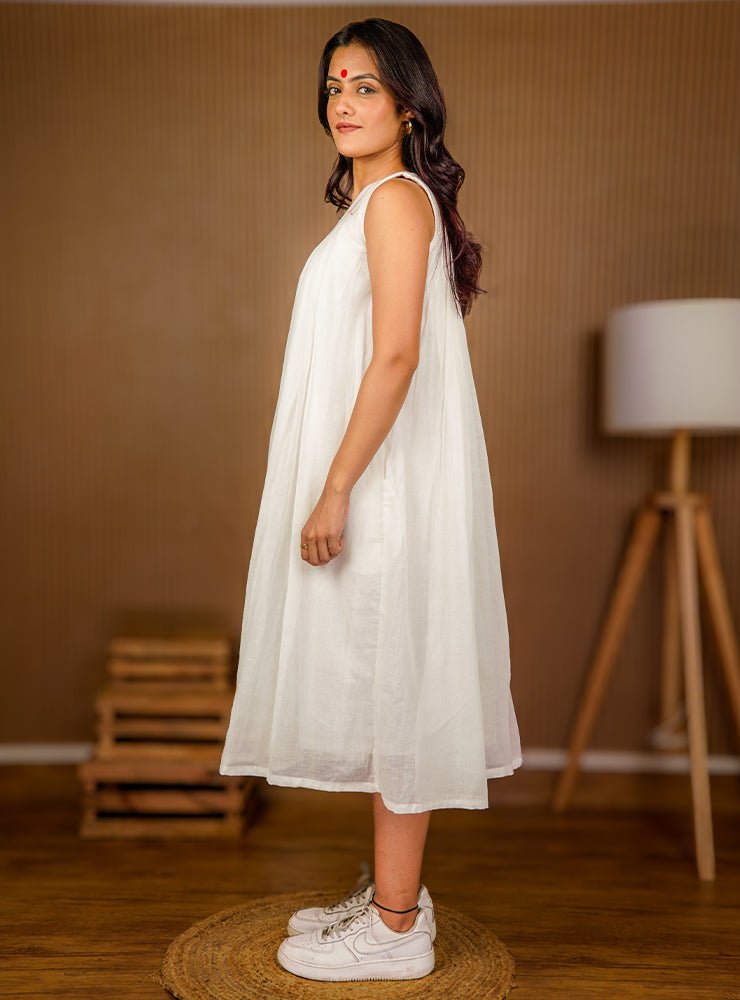 Luna Dress - White - CiceroniDressesPrathaa