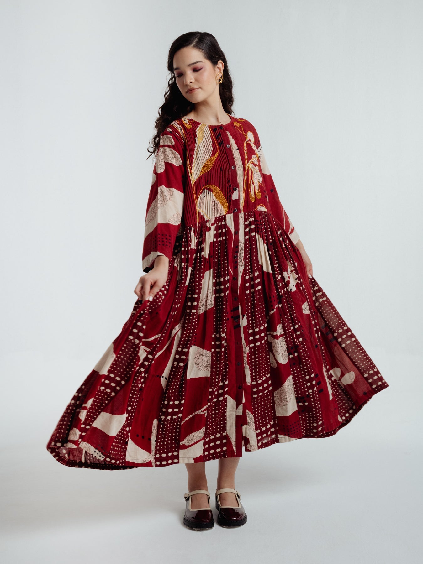 Madder Jacket Dress - CiceroniDressesRias Jaipur
