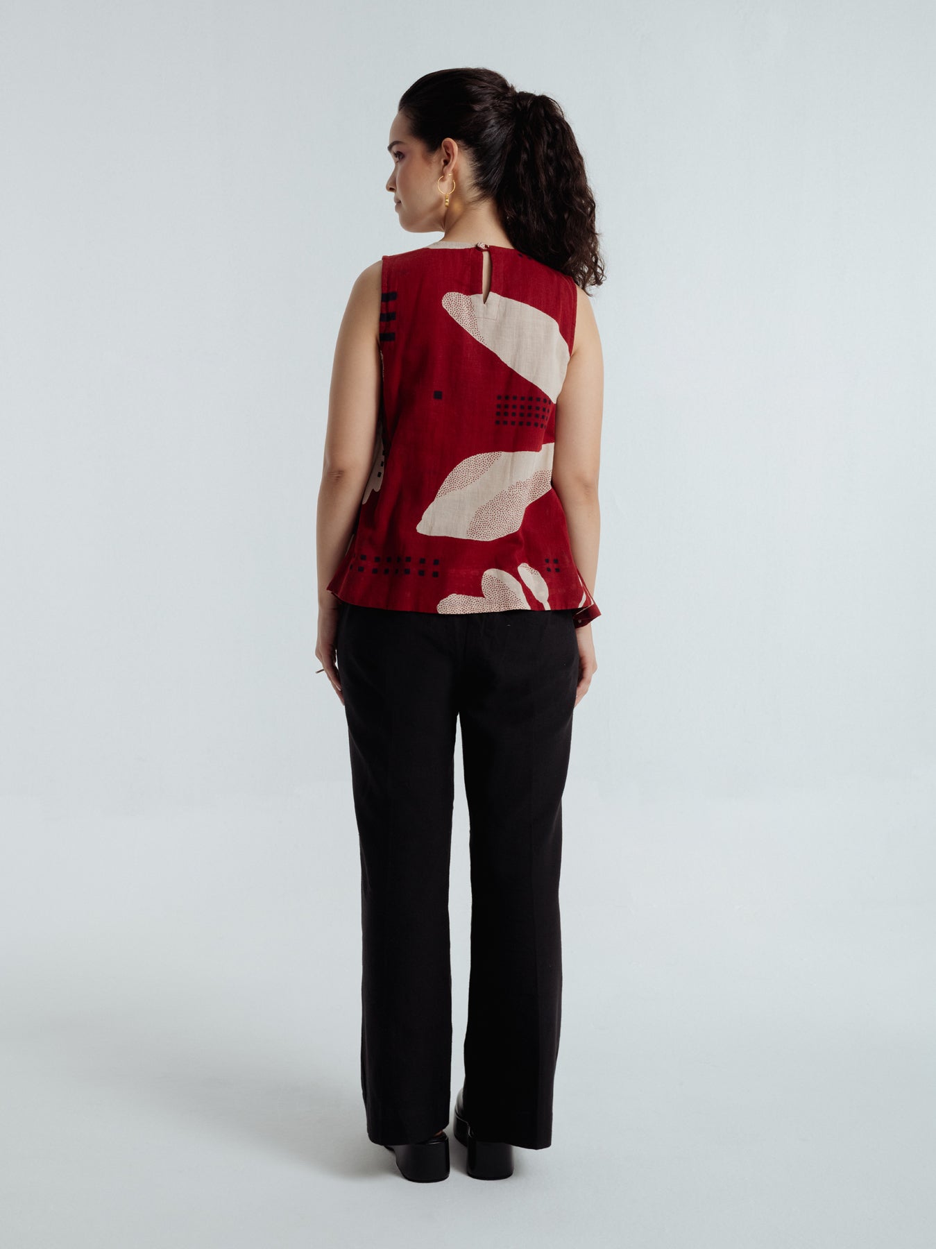 Madder Pleated Top - CiceroniTopsRias Jaipur