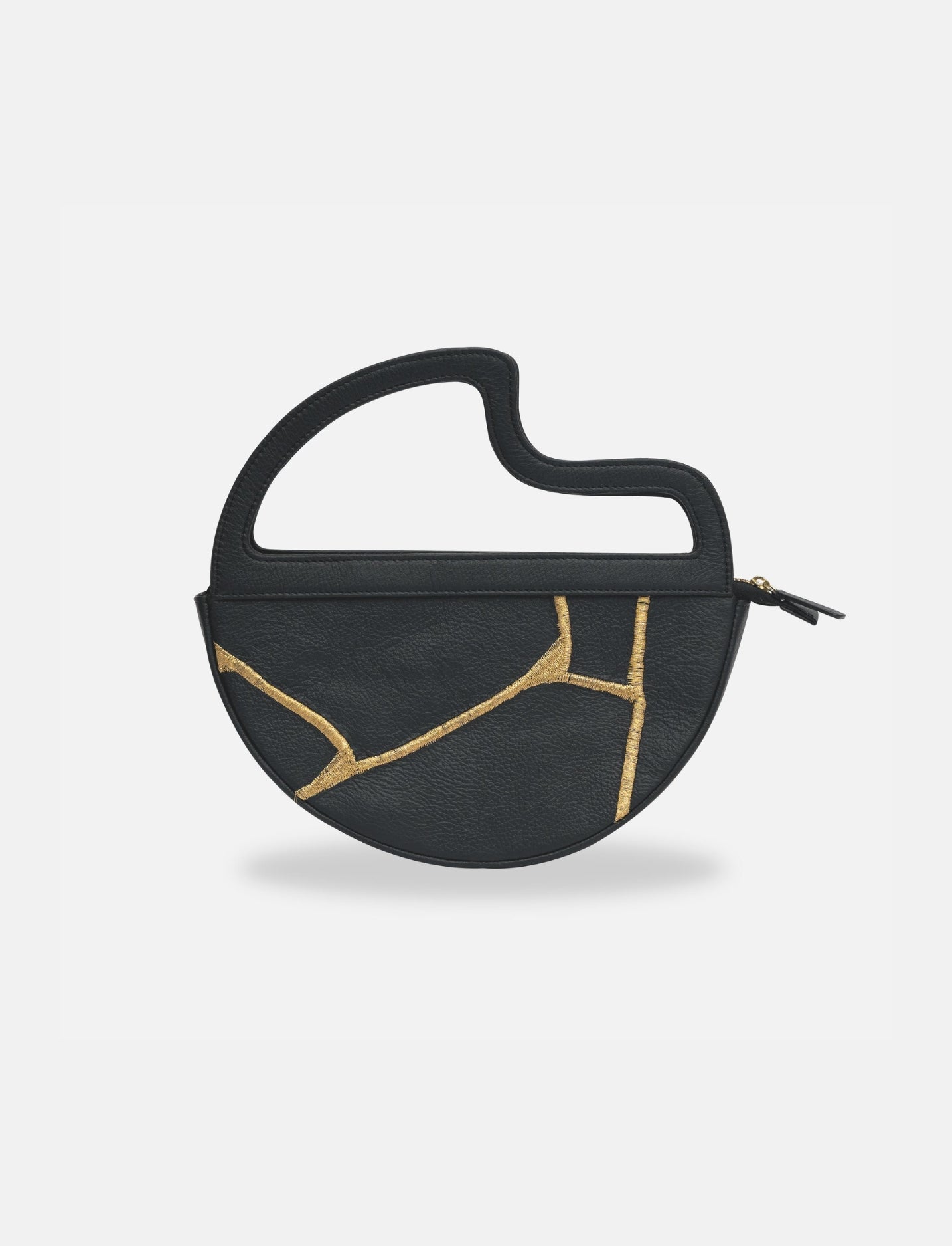 Maeve Crescent Clutch in Black - CiceroniClutchEconock