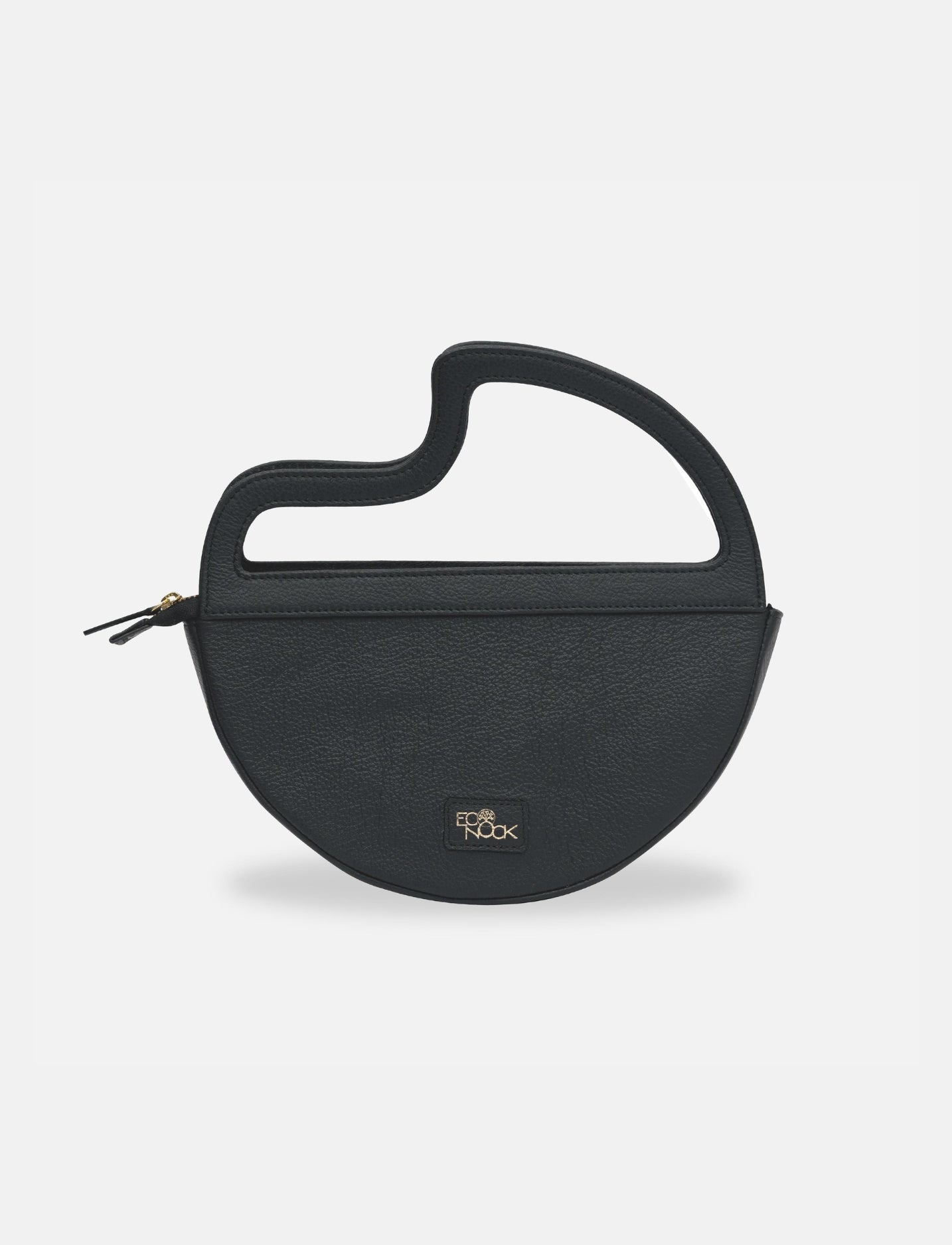 Maeve Crescent Clutch in Black - CiceroniClutchEconock