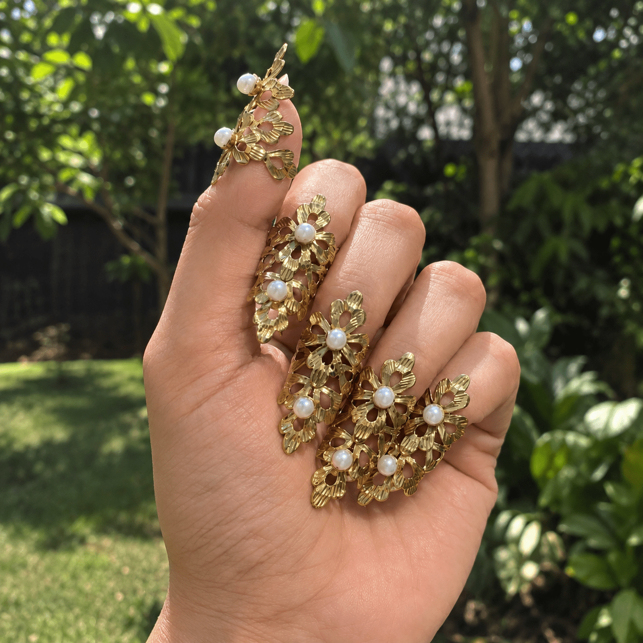 Magnolia Nail Ring - CiceroniNail RingKalon Art Jewellery