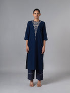 Mahnaz Indigo Pyjama - CiceroniPyjamaShades of India