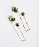 Malachite Core Earring - CiceroniEarringsZaza by Somya