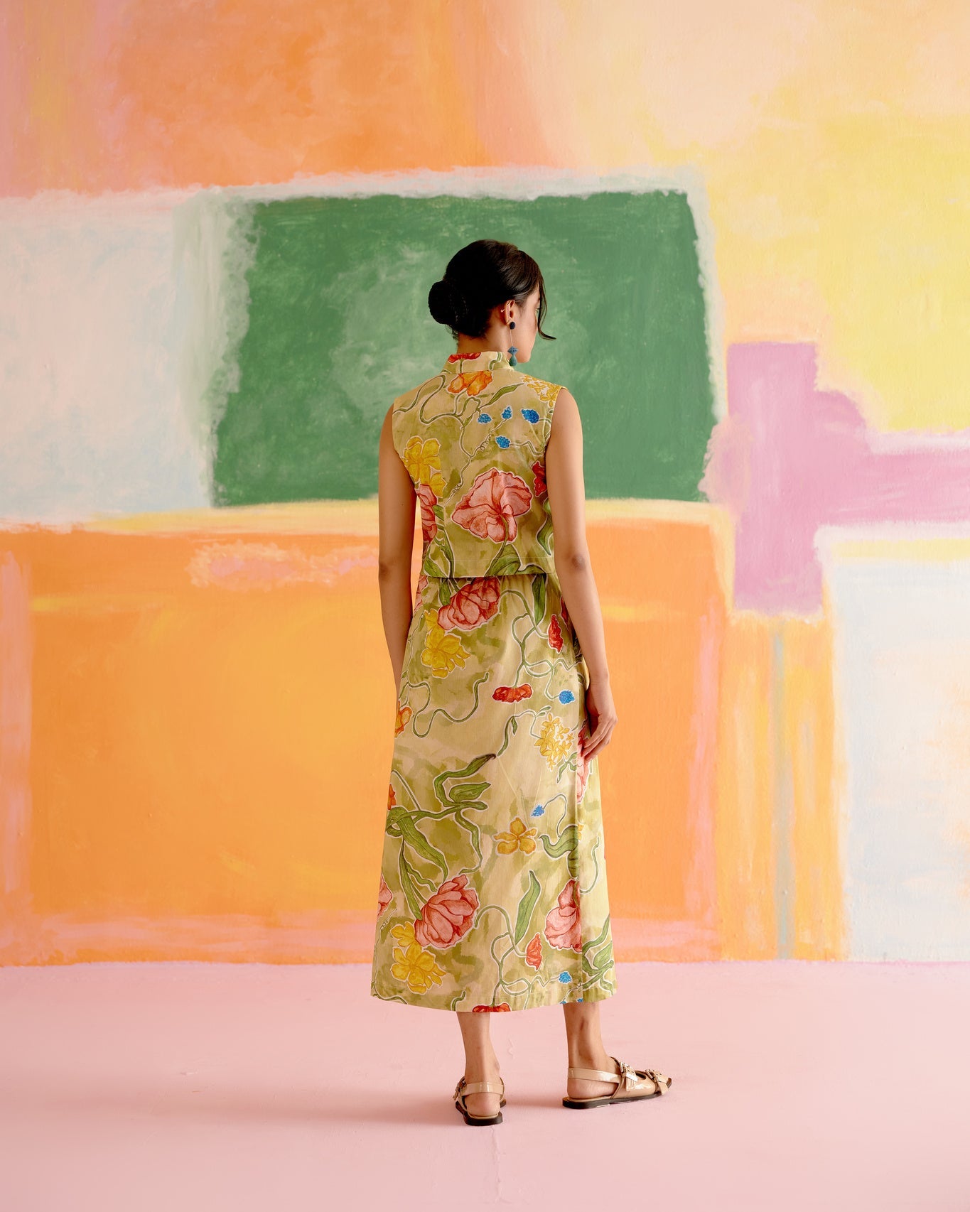 Malta Co - ord Skirt Set in Le Jardin Print - CiceroniSkirt SetHappi Space