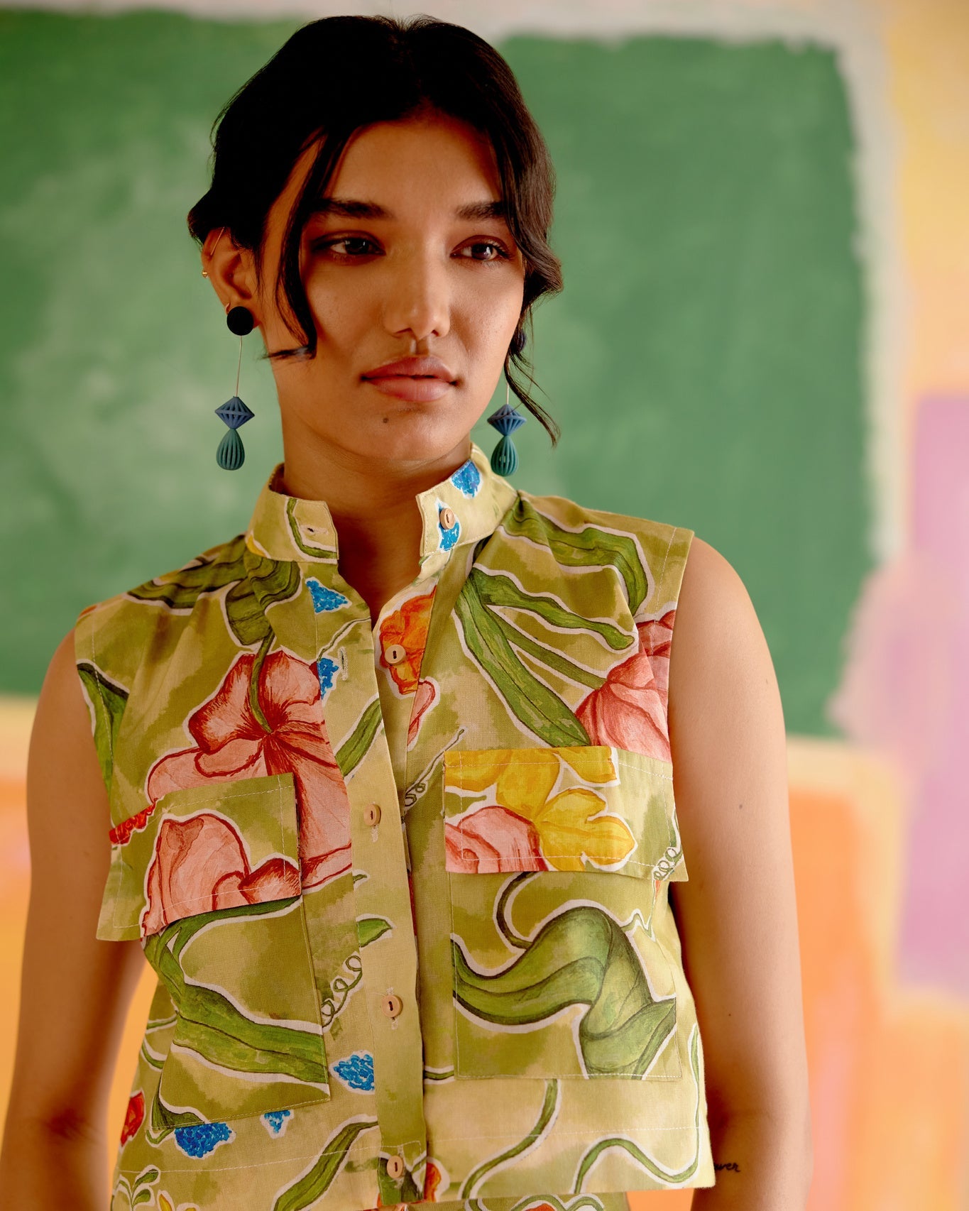 Malta Co - ord Skirt Set in Le Jardin Print - CiceroniSkirt SetHappi Space