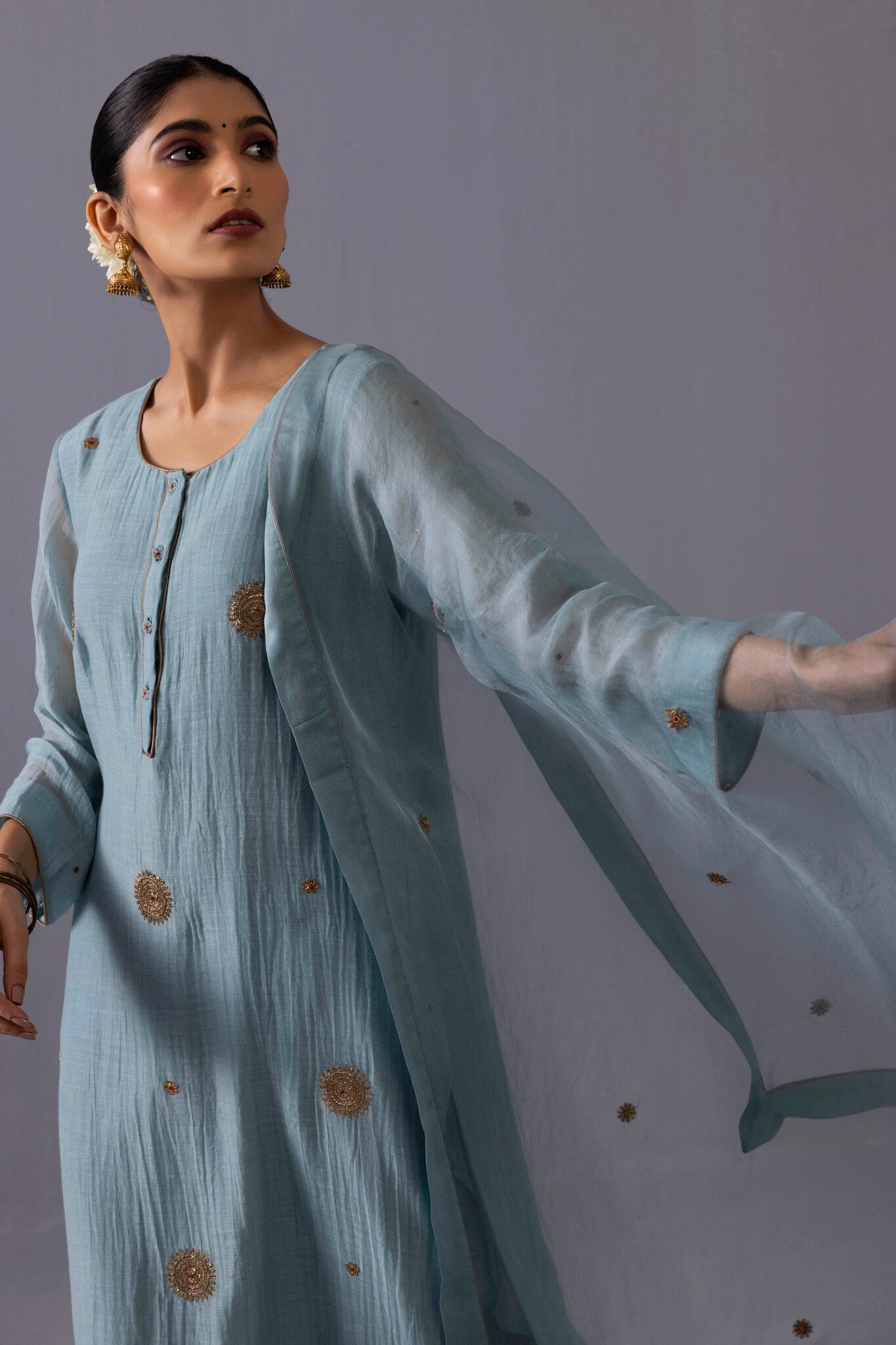 Malti Kurta Set - Blue - CiceroniKurta SetsLabel Shreya Sharma