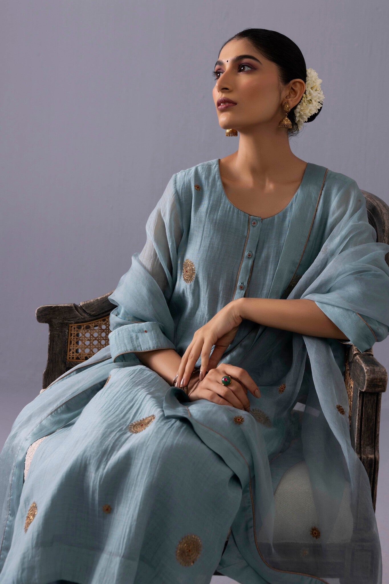 Malti Kurta Set - Blue - CiceroniKurta SetsLabel Shreya Sharma