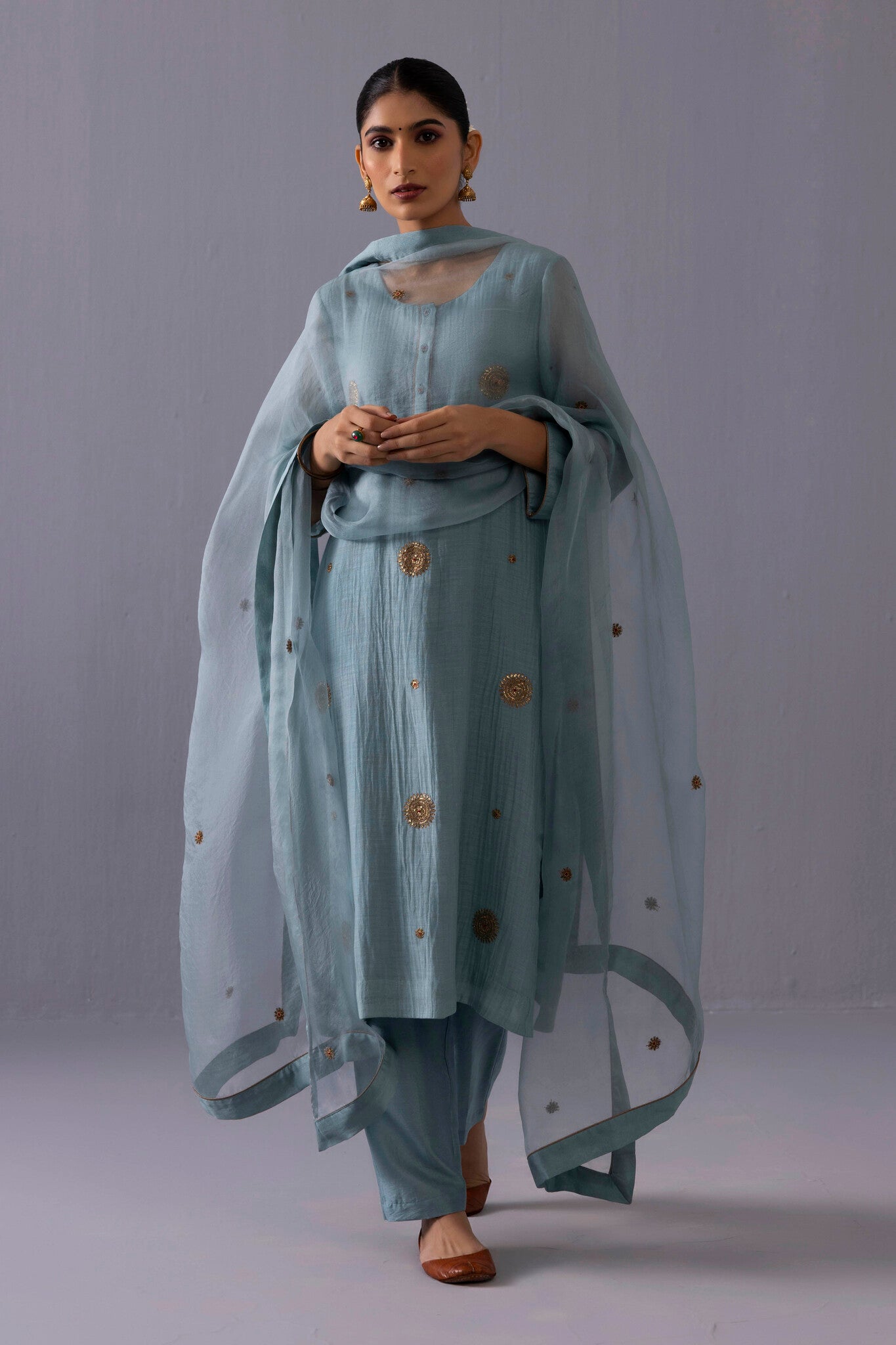 Malti Kurta Set - Blue - CiceroniKurta SetsLabel Shreya Sharma