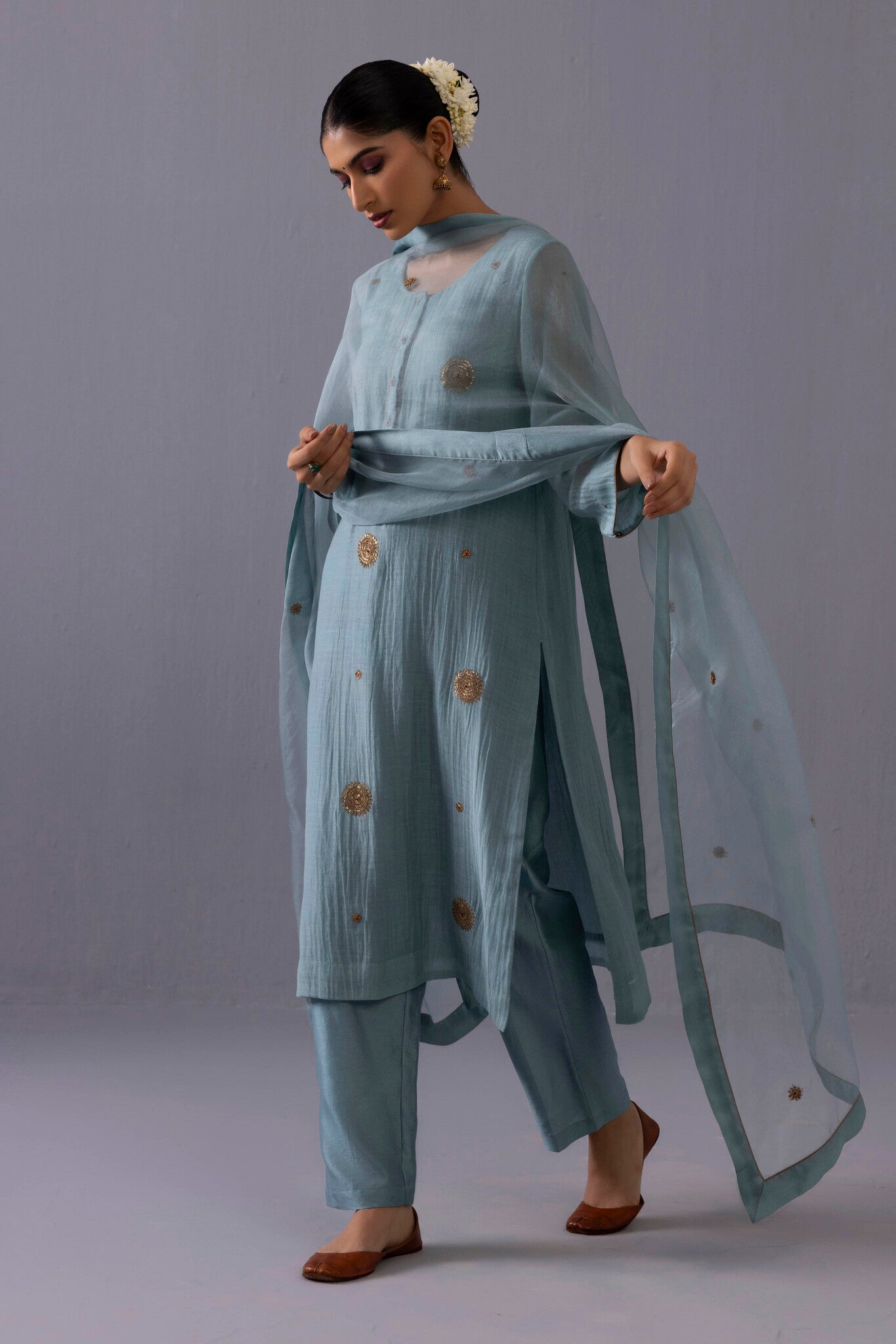 Malti Kurta Set - Blue - CiceroniKurta SetsLabel Shreya Sharma