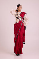 Manali - Bishop Blouse + Pre - draped Saree + Bib - CiceroniSaree SetMadder Much