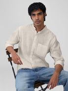 Mandarin 100% Linen Shirt - CiceroniMen Shirtsbhrāta