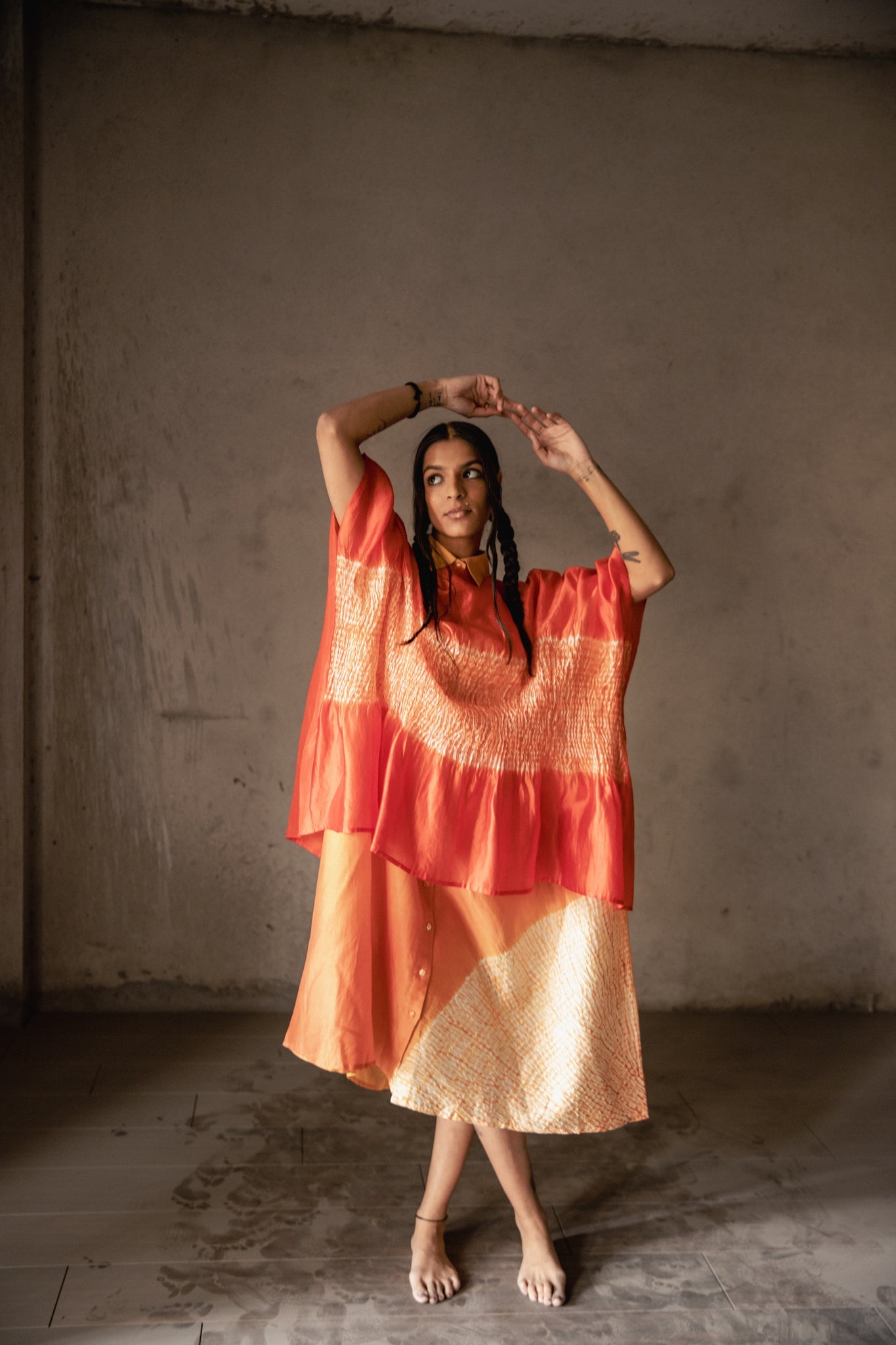 Mango Foil Firdaus Kaftan - CiceroniKaftanAnam Husain