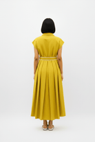 Mango Yellow - Ivory Skater Dress - CiceroniDressesNeora by NC