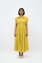 Mango Yellow - Ivory Skater Dress - CiceroniDressesNeora by NC