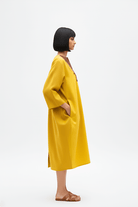 Mango Yellow - Tuscan Red Midi Dress - CiceroniDressesNeora by NC