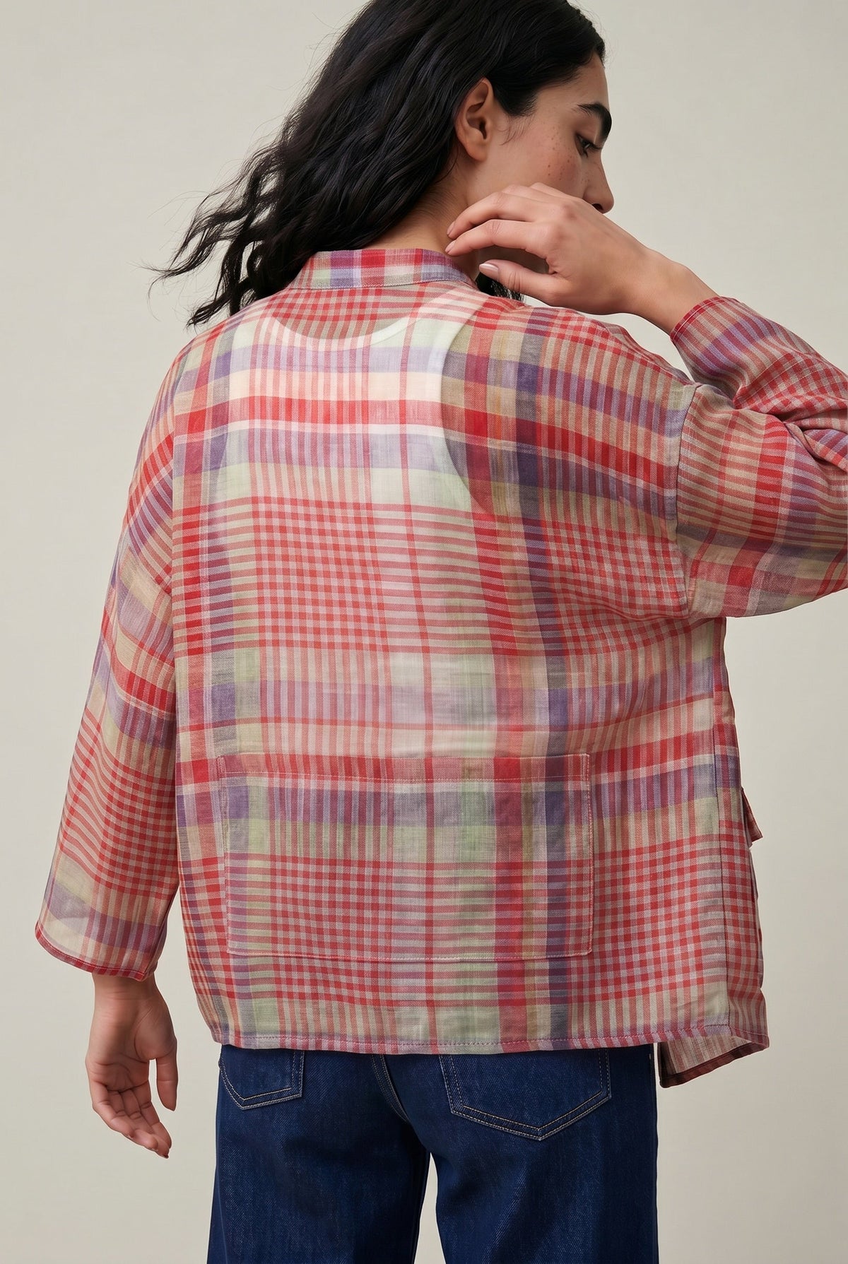 Many Places Overlay - Paprika Weave - CiceroniJacketsPaeony