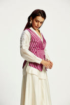 Margo - Fusion Fuchsia Striped Vest Set - CiceroniCo - ord SetMadder Much