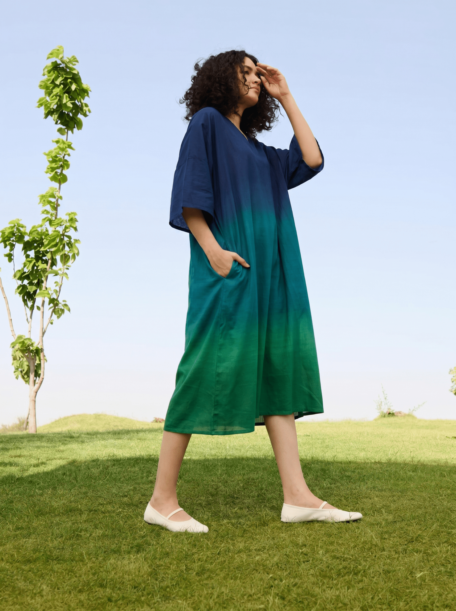 Marie Dress - Blue Green Ombre - CiceroniDressesRAAS Life