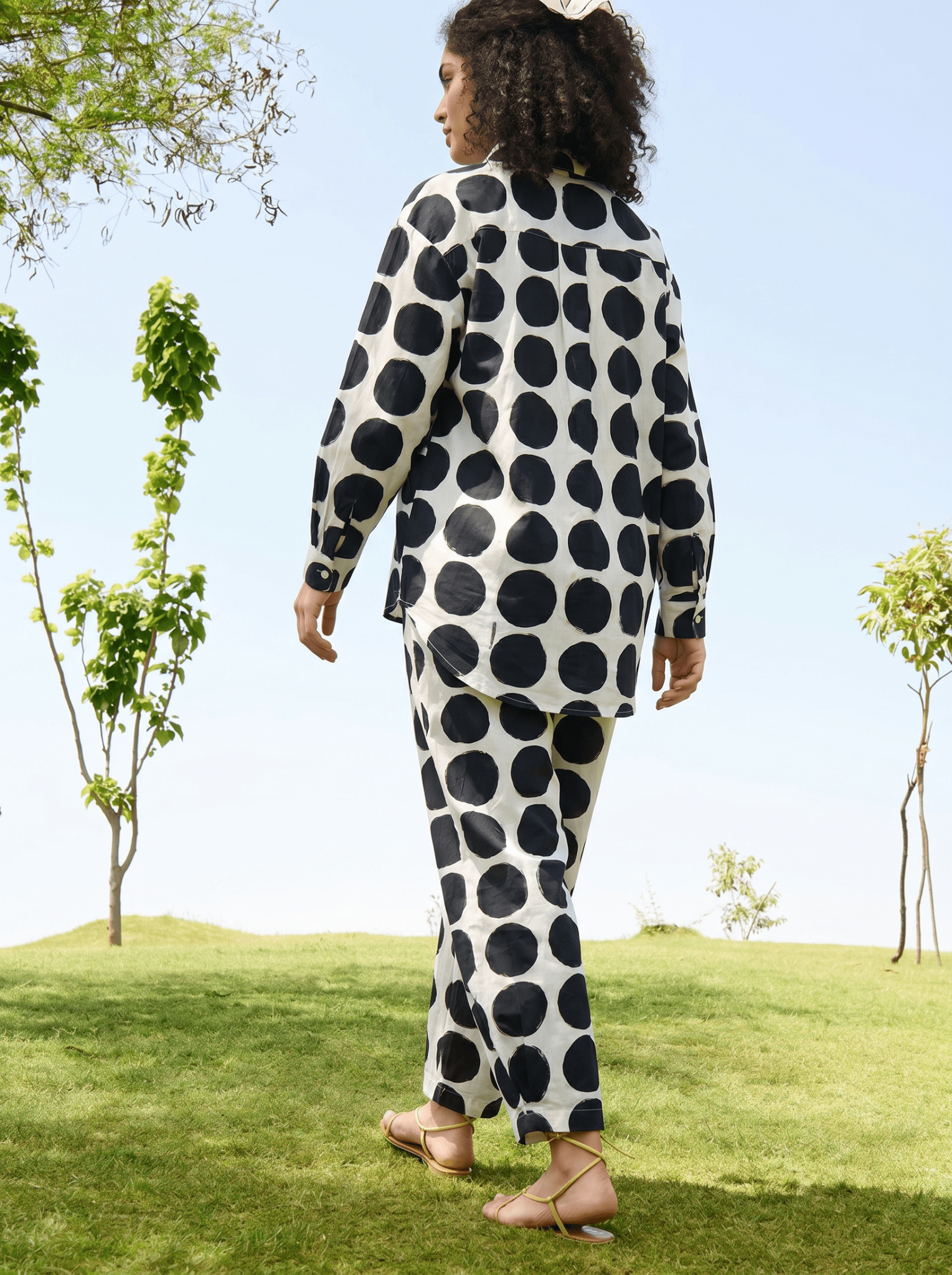 Marigold Co-ord Set - Black and Ecru Polka - CiceroniCo-ord SetRAAS Life