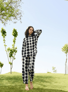 Marigold Co-ord Set - Black and Ecru Polka - CiceroniCo-ord SetRAAS Life
