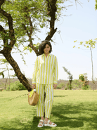 Marigold Co-ord Set - Lemon & White Stripes - CiceroniCo-ord SetRAAS Life