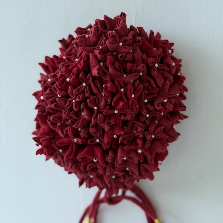 Maroon Mogra Bun - CiceroniHair AccessoriesBy Nirjari