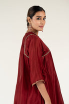 Maroon Zainab Kurta (Set of 2) - CiceroniKurta Set, Festive WearNirjara