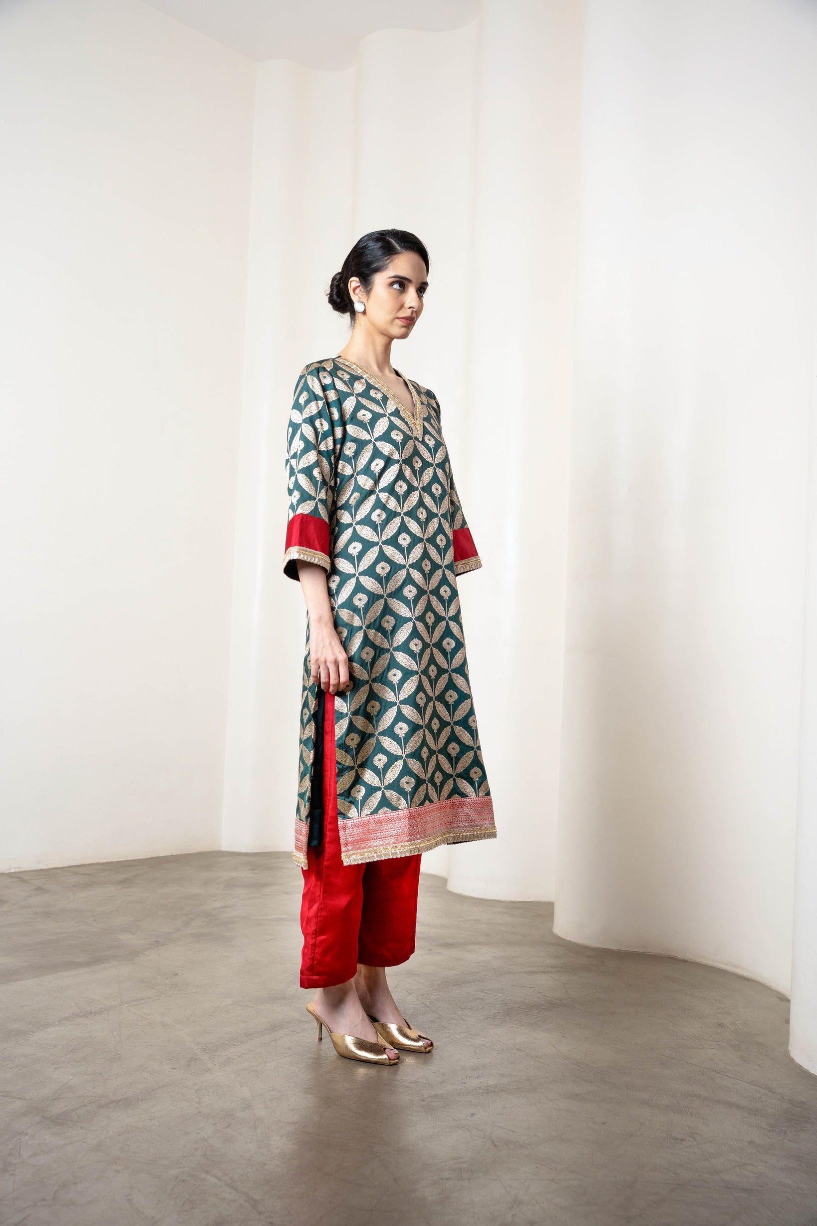 Masoom Kurta Set Green - CiceroniKurta Set, Festive WearShriya Singhi